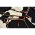 thumbnail image 3 of Showman Leather Single Ear Headstall & Breast Collar Set w/ Buckstitch Trim & Reins, 3 of 5