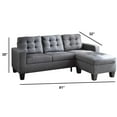 thumbnail image 4 of Refined Sectional Sofa, Gray Linen, 4 of 4