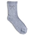 thumbnail image 4 of No Boundaries Ribbed Mid Crew Socks, 6-Pack, Women's, Shoe Sizes 4-10, 4 of 8