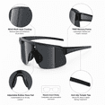 thumbnail image 5 of WORLUX Sports TR90 Ultra-Light UV400 Protection Cycling Sunglasses, 5 of 8