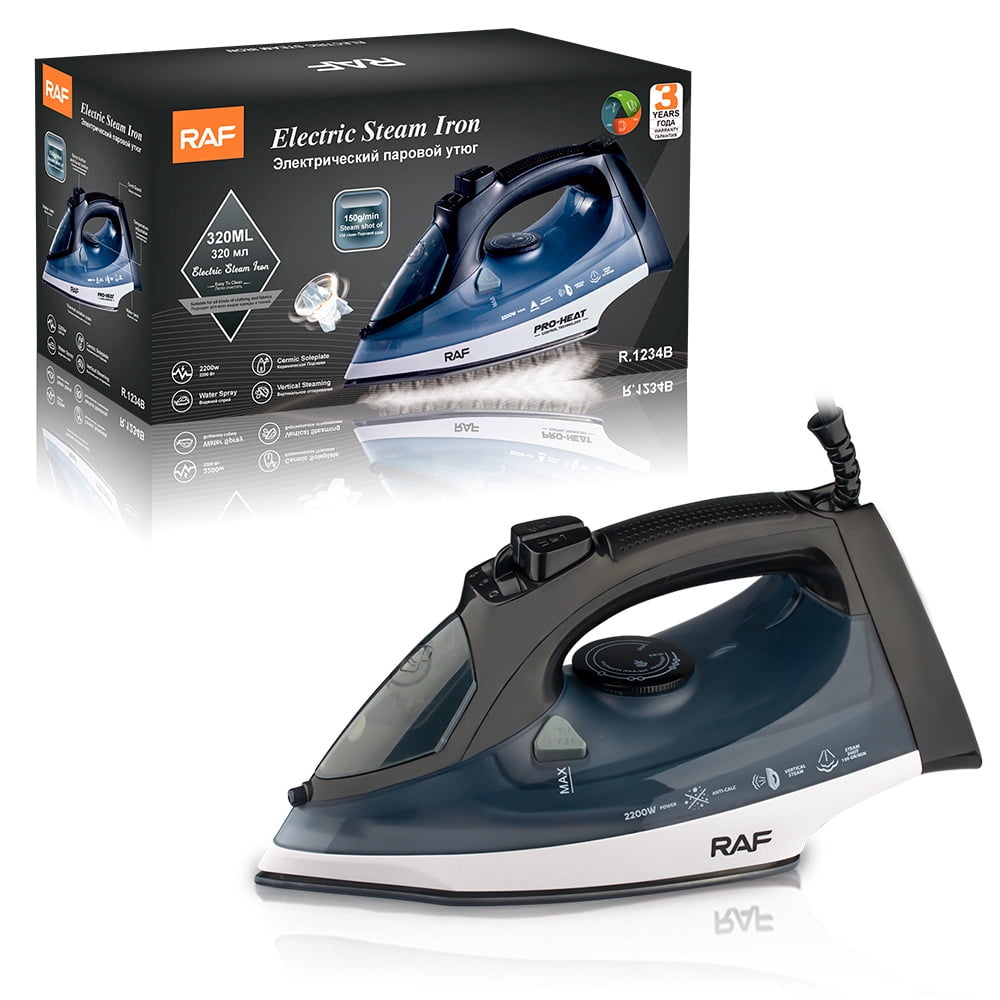RAF European and American family steam ironing hand holding hook -band line electric hot iron dry and wet 2200W