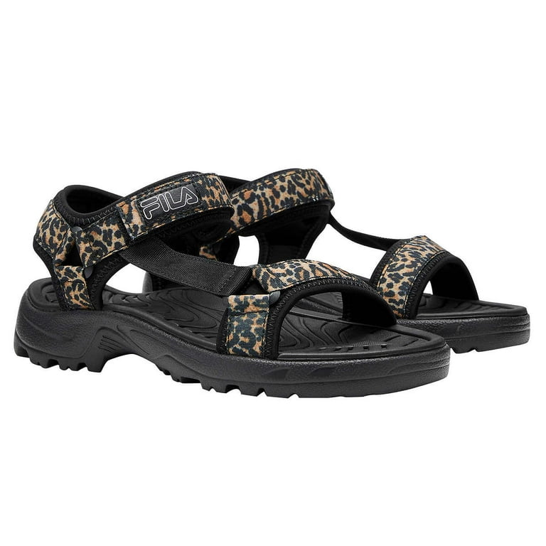 Fila Womens Sandals Sport Athletic Sandals for Water Walk Outdoor Travel Camping Leopard 11