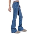 thumbnail image 2 of xiaxaixu Women’s Vintage Bootcut Jeans, Shiny Rhinestone Star Low Rise Denim Pants Bell Bottoms, 2 of 6