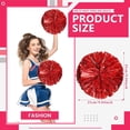 thumbnail image 2 of LINLIN Cheerleader Pom Poms 4 Pack Sports Dance Cheering Plastic Metallic Cheerleading Pom Poms for Kids Adults, 2 of 7
