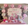 thumbnail image 3 of Pink Elephant Baby Shower Backdrop for Girl Sweet Little Peanut is on The Way Photography Background Elephant Cake Table Decorations, 3 of 7