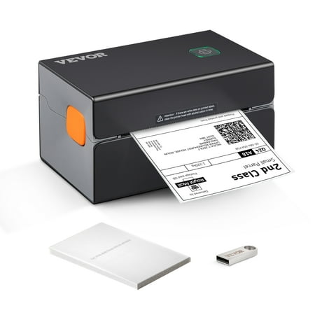 VEVOR Thermal Label Printer, 4X6 300DPI USB/Bluetooth