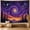 C, variant on XaaKee Wall Tapestry, Dreamlike Starry Sky Violet Wave Large Tapestry, High-Quality Polyester Bedroom Tapestry For Living Room Bedroom, 60x40Inch