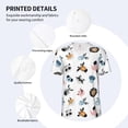 thumbnail image 3 of KLL Cartoon Animals for Men's Baseball Shirts,Short Sleeve Casual Shirts Button Down Shirt for Men Beach Summer Wedding Shirt-4X-Large, 3 of 7