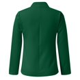 thumbnail image 4 of Blazers For Women Autumn And Winter European American Fashion Versatile Long Sleeved Suit Jacket Casual Commuting Workplace Slim Style Polyester Suit Jackets Blazers 1* Green 5Xl, 4 of 5