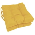 thumbnail image 5 of Blazing Needles 16-inch Indoor/Outdoor Square Chair Cushion, 16" x 16", Avocado 2 Count, 5 of 5