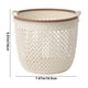 thumbnail image 3 of Organizador de cesta de almacenamiento de sobremesa de plástico – Contenedor de almacenamiento de gran capacidad y transpirable para toallas, ropa de cama, artículos de aseo | Diseño Abierto | Rosa, 3 of 8