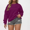 thumbnail image 2 of Oversized Sweatshirt For Women Crewneck Long Sleeve Shirts Loose Fit Drop Shoulder Pullover Athletic Fall Fashion Tops, 2 of 6
