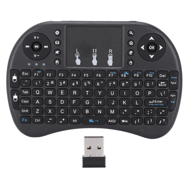 Mini ratón volador i8, teclado inalámbrico para multimedia doméstica, Smart TV, PC y Android.