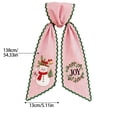 thumbnail image 3 of huayou Holiday Theme Embroidered Wreath Sash, Scalloped Edge Wreath Bow Ribbon for Front Door Wreath, Thanksgiving Christmas Valentine Designs, 3 of 8