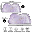 thumbnail image 3 of Balery Lavender Glitter Foil Stripes Print Car Windshield Sun Shade,Windshield Sunshade for Car Pickup Truck SUV Accessories-Small, 3 of 7