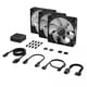 thumbnail image 3 of Ventilador Corsair icue Link RX120 kit 3x1 rgb 120mm, 3 of 3
