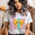 thumbnail image 2 of Maestra Teacher Shirt with Pencil Bow and Daisies, Spanish Educator Tee, CarolinaBlue, Size S, 2 of 6