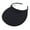 Black, variant on Visor Hats for Women and Men Summer Outdoors Women Wide Brim Straw Hat Beach Golf Sun Hats Travel Ponytail Sun Cap Sun Visor