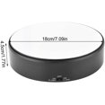 thumbnail image 3 of Turntable, 360 Rotating Mirror Surface, Adjustable Turntable For Product Display, 3 of 5