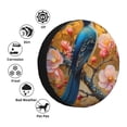 thumbnail image 4 of KLL Bluebird Blossom Elegance Pattern 14-17 inch Spare Tire Cover Universal Wheel Protector for Truck SUV Trailer Camping Rv Tire Covers-15 inch, 4 of 6