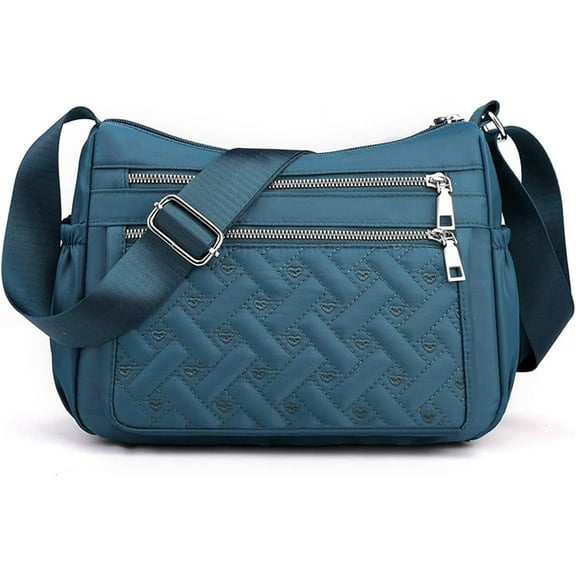 Women's Crossbody Bag Multi Pocket Satchel Small Travelling Shoulder Bag Casual Satchel