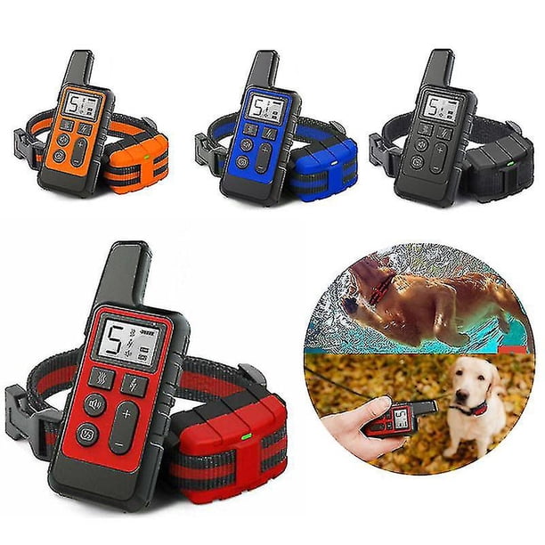 Collar de entrenamiento para perros resistente al agua, mascota de 500m, mando a distancia, recargable