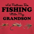 thumbnail image 3 of CafePress - Rather Be Fishing Grandson Dark T Shirt - Men's Classic Graphic Cotton T-Shirt, 3 of 4