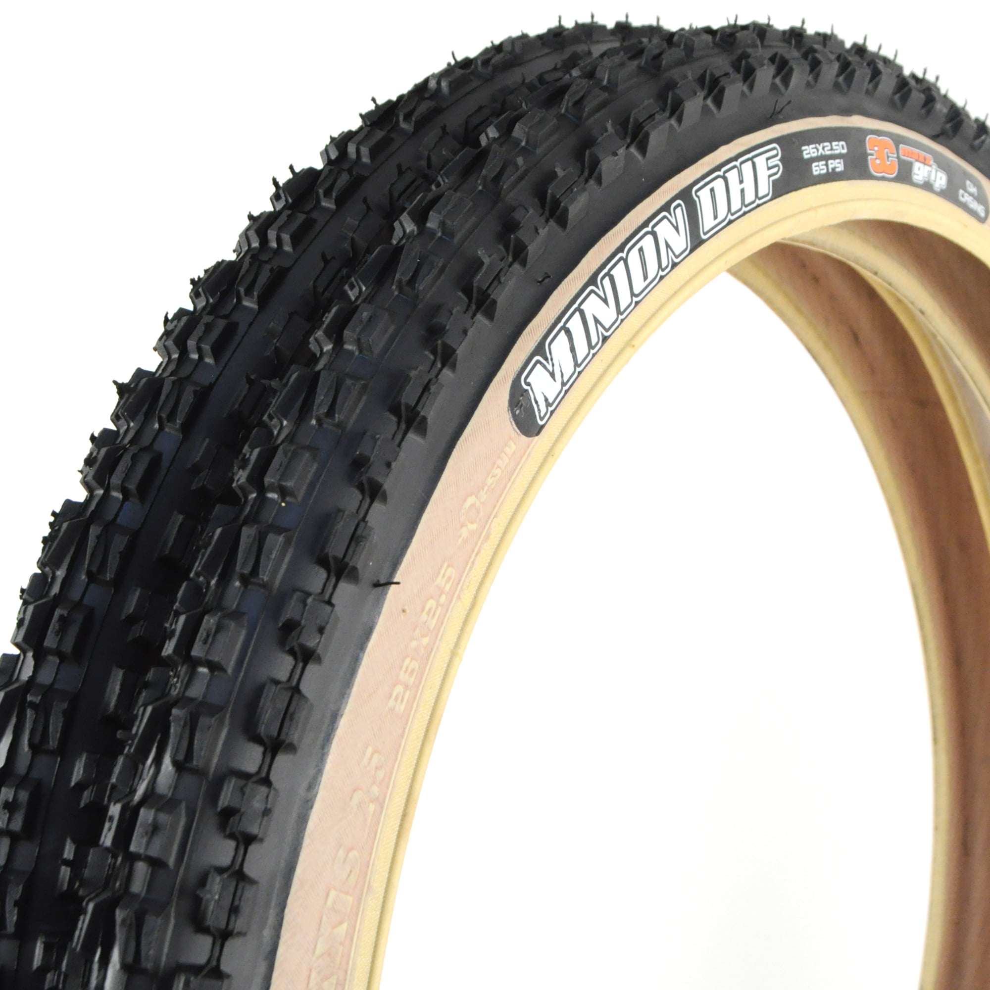 Maxxis Minion DHF 26 x 2.50" 60tpi 3C 2-Ply Skinwall Wire Tire 
