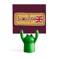 thumbnail image 1 of Union Jack UK Londres sello Britian Estante de notas, estante de ranas de animales de dibujos animados, 1 of 3