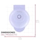 thumbnail image 5 of Holstein Housewares Miniwaffles personal/personalizable, revestimiento antiadherente, lavanda, gofres de 4 pulgadas en minutos, ideal para desayuno, almuerzo, almuerzo o aperitivos, 5 of 7