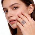 thumbnail image 6 of SmartBy Women Ring Handmade Wizard Knot Finger Ring with Cubic Zirconia Spiritual Guidance Ring Statement Jewelry Gift, 6 of 6