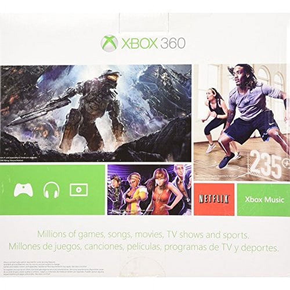 Restored Xbox 360 4GB Kinect Holiday Bundle With 3 Games Forza Horizons Kinect Sports And Kinect Adventures (Refurbished)