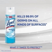 3 Pack - Lysol Disinfectant Spray, Crisp Linen, 19 oz