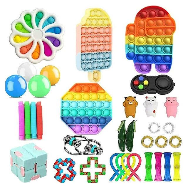 Juguete sensorial Push Bubble Fidget para aliviar el estrés del autismo