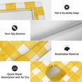 thumbnail image 6 of Yellow Plaid Outdoor Rug for Patio/Deck/Porch, Non-Slip Large Area Rug 4 x 6 Ft, Watercolor Grid Checker Gingham Farmhouse Indoor Outdoor Rugs Washable Area Rugs, Reversible Camping Rug Carpet Runner, 6 of 8