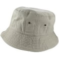 thumbnail image 3 of Gelante Bucket Hat 100% Cotton Packable Summer Travel Cap. 2PC: Gray / Putty-L/XL, 3 of 4