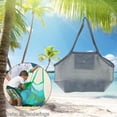 thumbnail image 4 of Bolsa de Playa de Malla Almacenamiento de Juguetes para para Equipos de Natación Bolsa de Almacenamiento Bolsa , Alejad Gris Sunnimix bolsas de playa de malla, 4 of 8