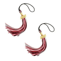 2pcs 2025 Graduation Tassel Academic Graduation Cap Tassels Multi-Color 2025 Tassel With 2025 Year Date For Graduation Students Grad Cap Decorations Graduate Gifts