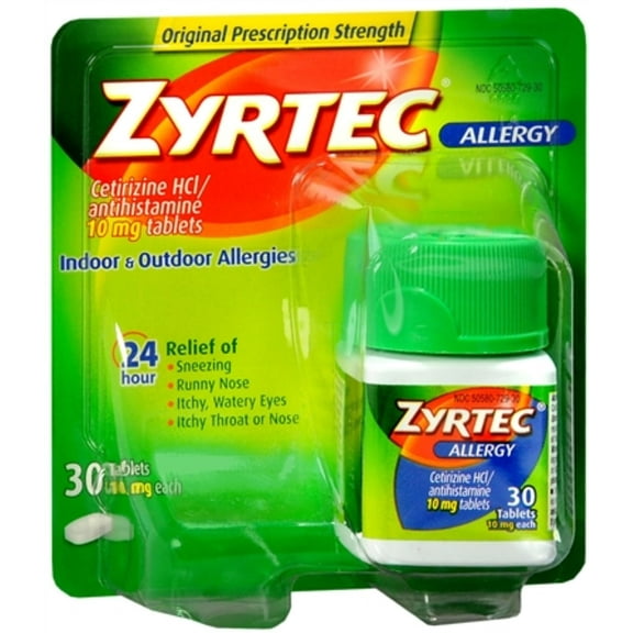 Zyrtec Allergy 10 mg Tablets 30 ea