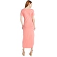 thumbnail image 2 of Time and Tru Women's V-Neck Knit Maxi Dress with Short Sleeves, Sizes XS-XXXL, 2 of 3