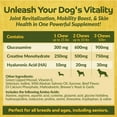 thumbnail image 2 of Happy Jack® Flexenhance™  Plus + HA Dog Hip and Joint Supplement with Skin & Coat Support (80 Chewable Tabs), Improve Flexibility & Mobility, Glucosamine, Green Lipped Mussel, Fish Oil, 2 of 8