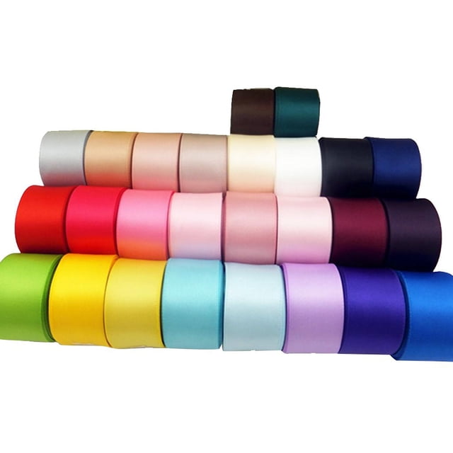 26 Yards 25mm Double Sided Satin Ribbon For Scrapbooking DIY Craft Gift Wrapping Decorating Accessories