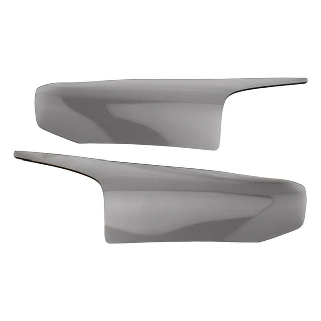 Protector de faros de motocicleta de 2 piezas con diseño elegante y eficaz. Gris