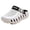 White, variant on Platform Chunky Arch Support Clogs for Women Men Comfortable Garden Shoes Unisex Lightweight Closed Toe Slip on Slipper With Adjustable Back Strap Cushion Footbed Water Sandals Black Size 6