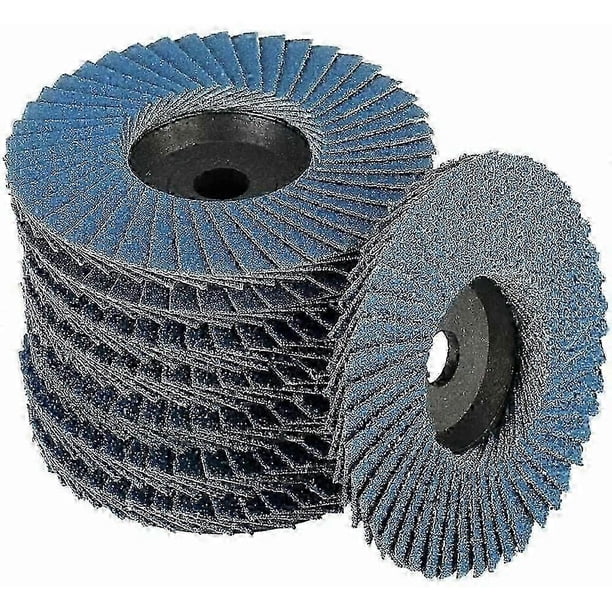 8 discos de lijado de 76 mm con malla 40/60/80/120 para metal y madera.