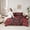 Red Black Bear, variant on jejeloiu Damask Floral Twin 7-Piece Bedding Set,Red Victorian Halloween Ghost,Reversible