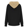 thumbnail image 4 of ICHUANYI Liquidación Suéter de cuello de color sólido para mujer con bolsillo con capucha y suéter de manga larga ICHUANYI WER202308172359, 4 of 6