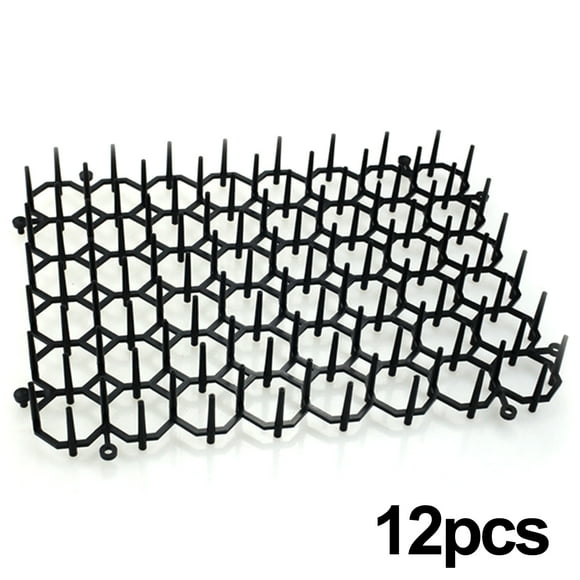 Amdohai Home Anti-Cat Spike Mat Small Cat Repellent Mat Garden Square Cat Repellent Net 15*20cm