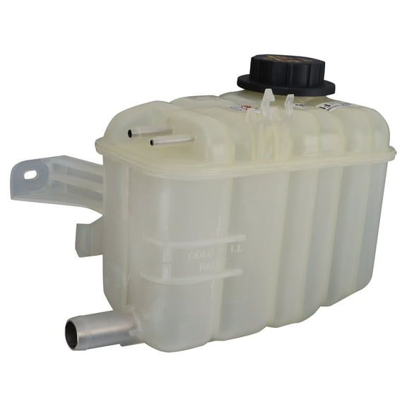 TRQ Radiator Coolant Reservoir Expansion Tank Overflow Bottle Compatible with 1996-2005 Ford Taurus Mercury Sable FO3014112