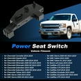 thumbnail image 2 of Interruptor de control de asiento eléctrico del lado del conductor delantero izquierdo Unique Bargains No.23247095 para Chevy Corvette Impala Silverado, 2 of 7